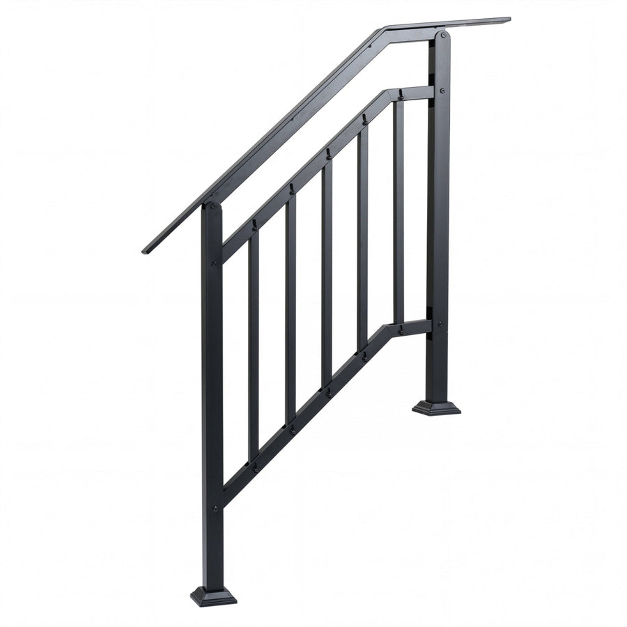 2 Pack Outdoor Handrails for Steps with Adjustable Angle