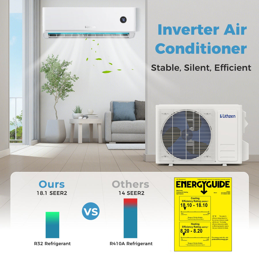 12000 BTU Mini Split Cuts Energy Bills by 30% Works at 5°F