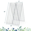 A-Frame Garden Trellis for Climbing Plant with Ground Stake and Cable Tie