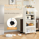 5-Tier Kitchen Storage Baker's Rack with Flip