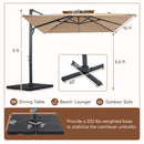 10 FT Cantilever Patio Umbrella with 220 LBS Base