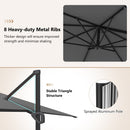 Offset Hanging Patio Umbrella 11x9 ft with 220 lb Base