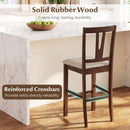 Counter Height Bar Stools with V-Back - Set of 2