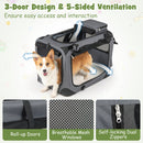 Soft Collapsible Dog Crate with Mesh Windows and 3 Doors