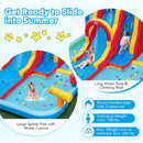 6-Piece Patio Furniture Set with Inflatable Water Slide Park