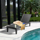 Outdoor Chaise Lounge Chair Set of 2 with 5-Position Backrest