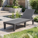 Outdoor Chaise Lounge Chair Set of 2 with 5-Position Backrest
