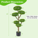 6-Ball Topiary Tree Set of 2 with Weighted Base