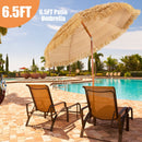 Tiki Beach Umbrella 6.5 Ft with Adjustable Tilt
