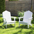 Folding Adirondack Chair with High Backrest - HDPE Weather Resistant