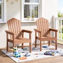 Adirondack Chair with High Backrest and Wide Armrests