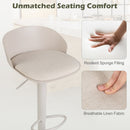 Adjustable Swivel Bar Stools Set of 2 with Back & Footrest