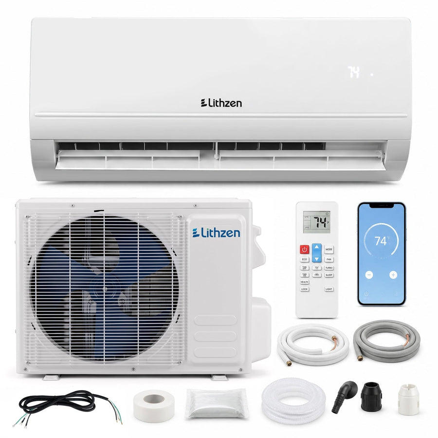 18000 BTU Mini Split Air Conditioner & Heater with WiFi