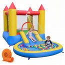 Inflatable Water Slide Bounce House with Splash Pool & Blower