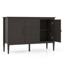 47" Buffet Cabinet with 3 Drawers and Adjustable Shelves