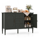 47" Buffet Cabinet with 3 Drawers and Adjustable Shelves