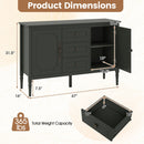 47" Buffet Cabinet with 3 Drawers and Adjustable Shelves