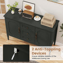 47" Buffet Cabinet with 3 Drawers and Adjustable Shelves