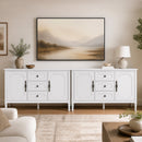 47" Buffet Cabinet with 3 Drawers and Adjustable Shelves