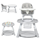5-in-1 Convertible Baby High Chair with Adjustable Height