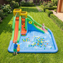 Inflatable Water Slide with Double Slides and 680W Blower