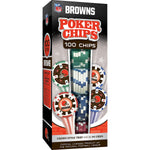 Cleveland Browns 100 Piece Poker Chips