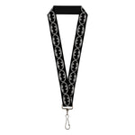 Lanyard - 1.0" - Batman Shield Black Silver