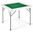 4-Player Mahjong Game Table with Iron Frame