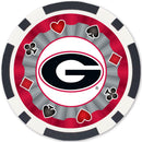 Georgia Bulldogs 100 Piece Poker Chips