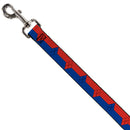 Dog Leash - Harley Quinn Diamond/Stripe Red/Blue