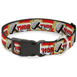 Plastic Clip Collar - THOR & Hammer Red/Yellow/White