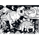 Velvet Coloring - Dinosaurs 60 Piece Jigsaw Puzzle