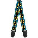 Guitar Strap - Bat Signal-3 Blue Black Yellow