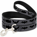 Dog Leash - Bat Logo Transitions Gray/Black