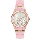 Guess Women's Pink Rose Gold Tone Multi-function