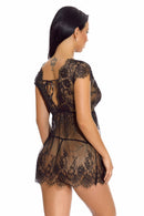 Lacy Cap Sleeve Babydoll