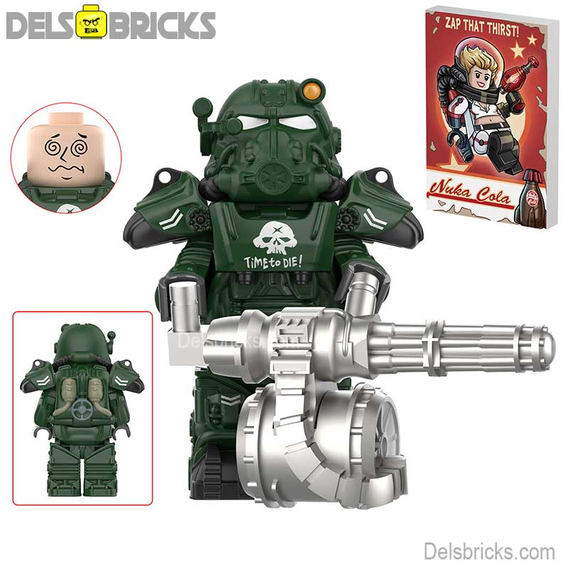 Fallout T60 Power Armor Lego Minifigures Custom video Game Toys Set1-5