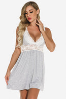 Jersey Knit and Lace Babydoll