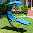 Hanging Stand Chaise Lounger Swing Chair with Pillow