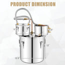 5/10 Gal 22/38 L Water Alcohol Distiller for DIY Whisky