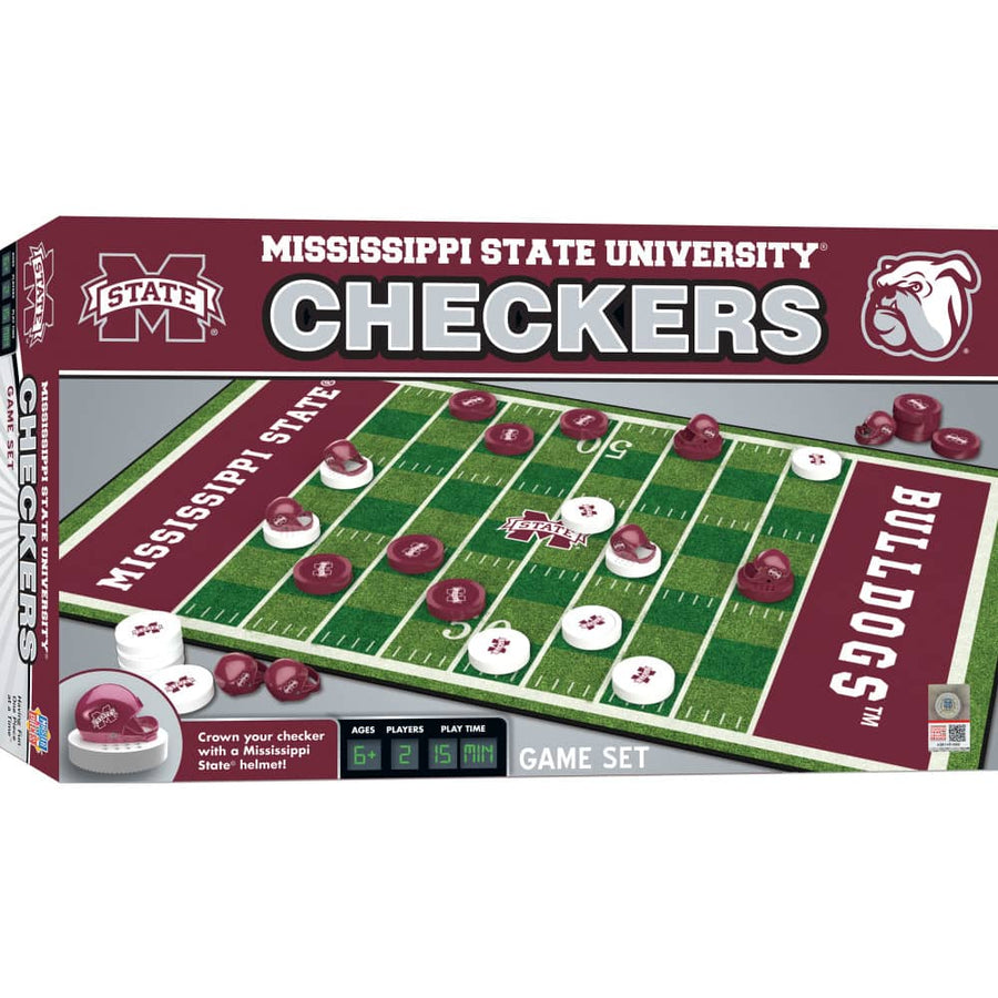 Mississippi State Bulldogs Checkers Board Game