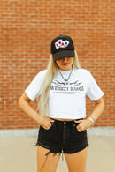 Whiskey Ranch Boxy Crop Graphic Tee