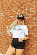 Whiskey Ranch Boxy Crop Graphic Tee