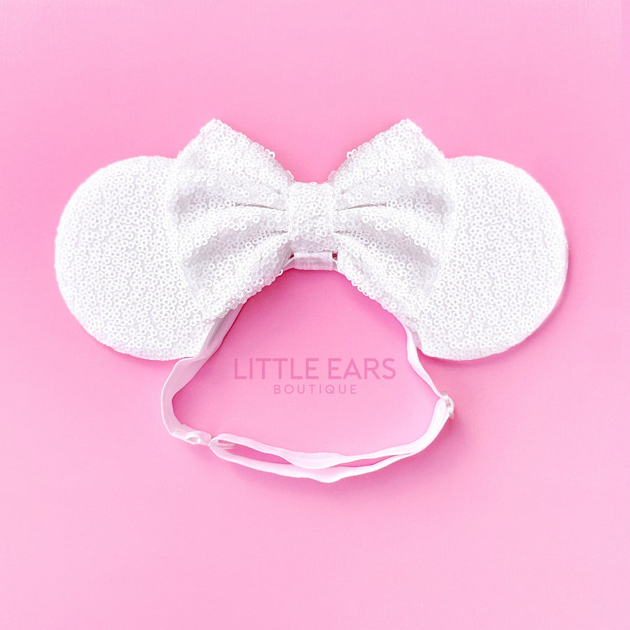 White Baby Mickey Ears look