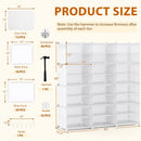 12-Cube 48 Pairs Portable Shoe Shelves with Hook