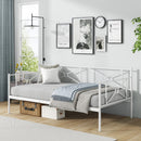 Metal Daybed Twin Bed Frame Stable Steel Slats Sofa Bed