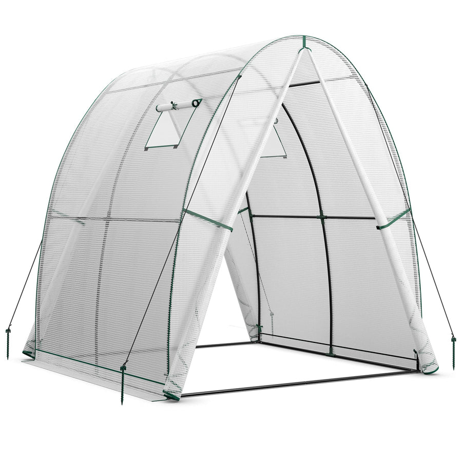 6 x 6 x 6.6 FT Outdoor Wall-in Tunnel Greenhouse