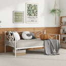 Metal Daybed Twin Bed Frame Stable Steel Slats Sofa Bed