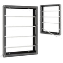 Wire Spool Rack with 4 Rods for Electrical Industrial and Retail Use-Gray