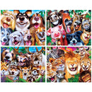 Selfies 100 Piece Jigsaw Puzzles 4-Pack